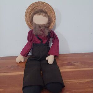 Vintage Amish Male Rag Doll